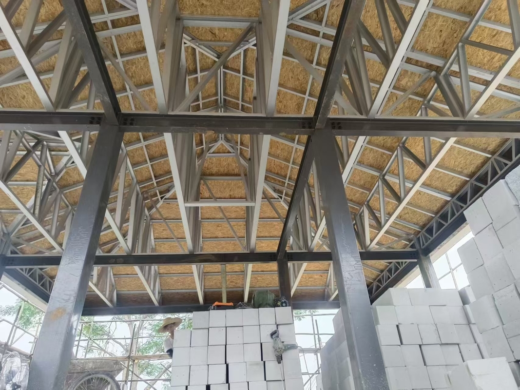 Light Steel Frame Keel Of Steel Structure Prefabricated Luxury Villa Two Storey Prefab House
