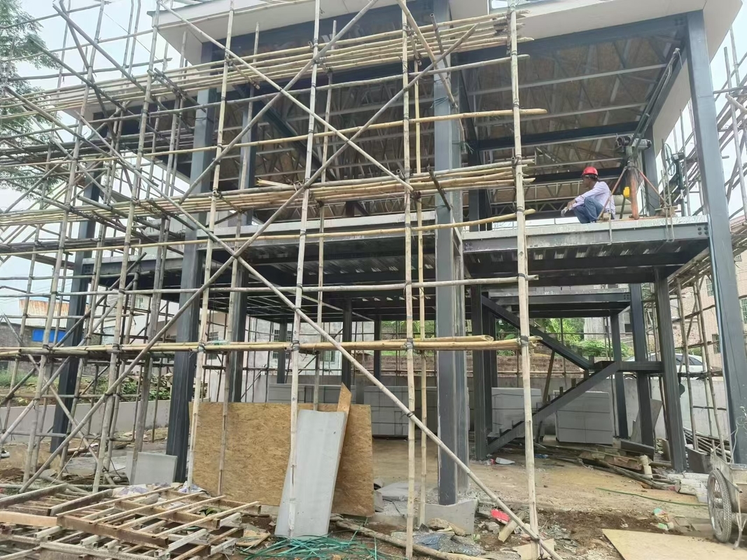 Light Steel Frame Keel Of Steel Structure Prefabricated Luxury Villa Two Storey Prefab House