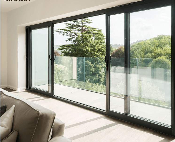 76 Lift Door Aluminum Alloy 6063-T6 Indoor And Outdoor For Private Residences , Villas , Commercial Areas , Offices , Large Balconies