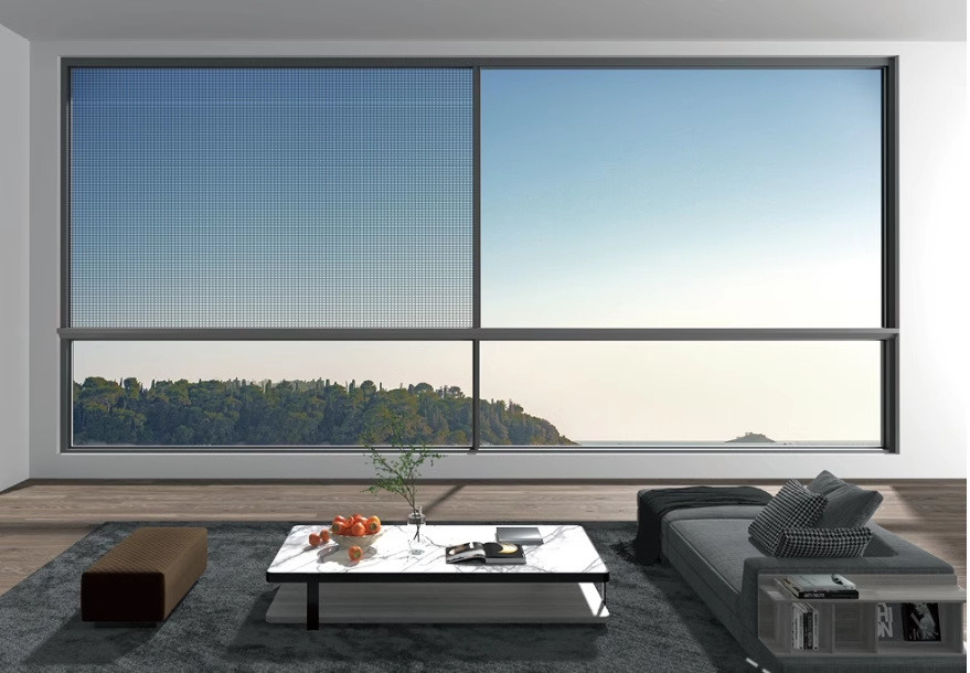 130 Series Suspended Six Track Thermal Break Sliding Window Aluminum Alloy 6063-T6 Villa Closed Balcony Floor To Ceiling Glass