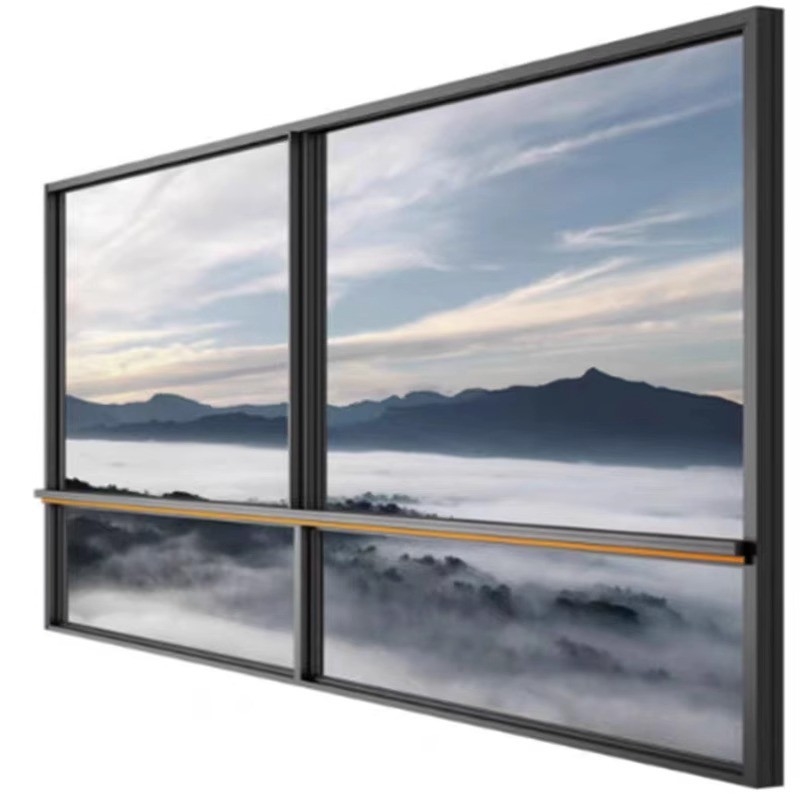 130 Series Suspended Six Track Thermal Break Sliding Window Aluminum Alloy 6063-T6 Villa Closed Balcony Floor To Ceiling Glass