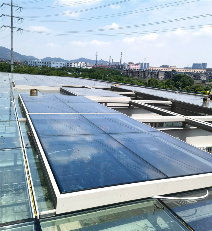 Double Glazed Aluminum Electric Skylight Roof For Hospital Restaurant Hotel House Terrace Roof