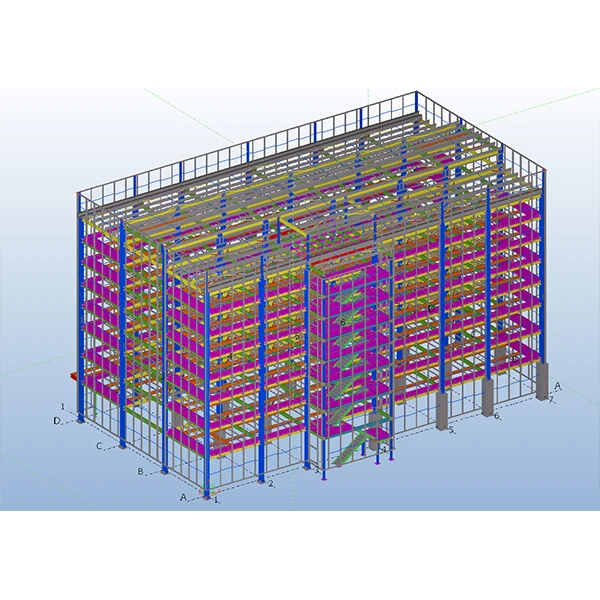 Steel Structure Warehouse With Cement/Steel Sheet Floor And C/Z Section Purlin