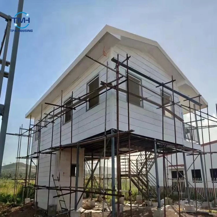 H-Frame Steel House Modular Steel Residential Structure With 100/50 Mm Fibre Cem External Wall