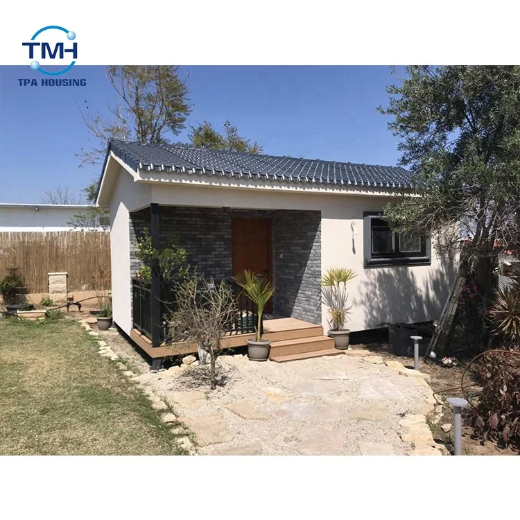 Basic Insulation Glass Wool Prefab Steel House With H-Frame Steel House And External Wall 100/50 Mm ALC Panel