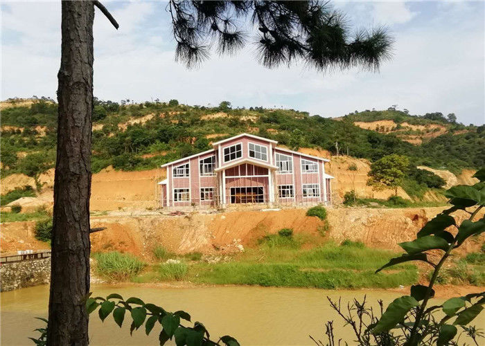 Customized Size Light Steel Frame Houses Filled In Concrete For Wall