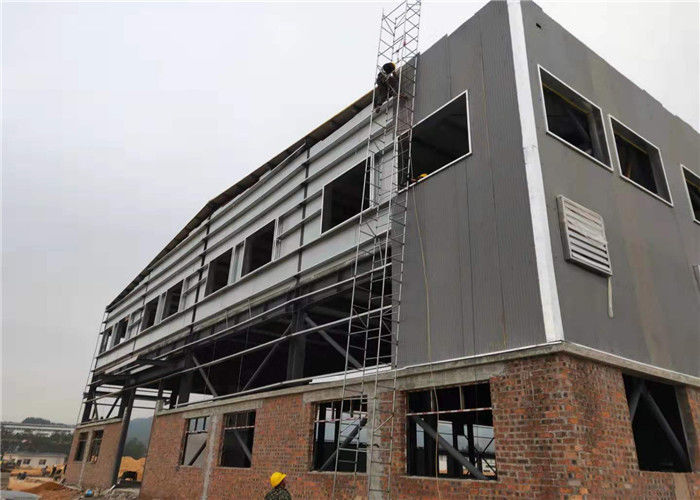Q235 Steel Workshop Buildings Two Floor Pre Engineered Metal Building Structure